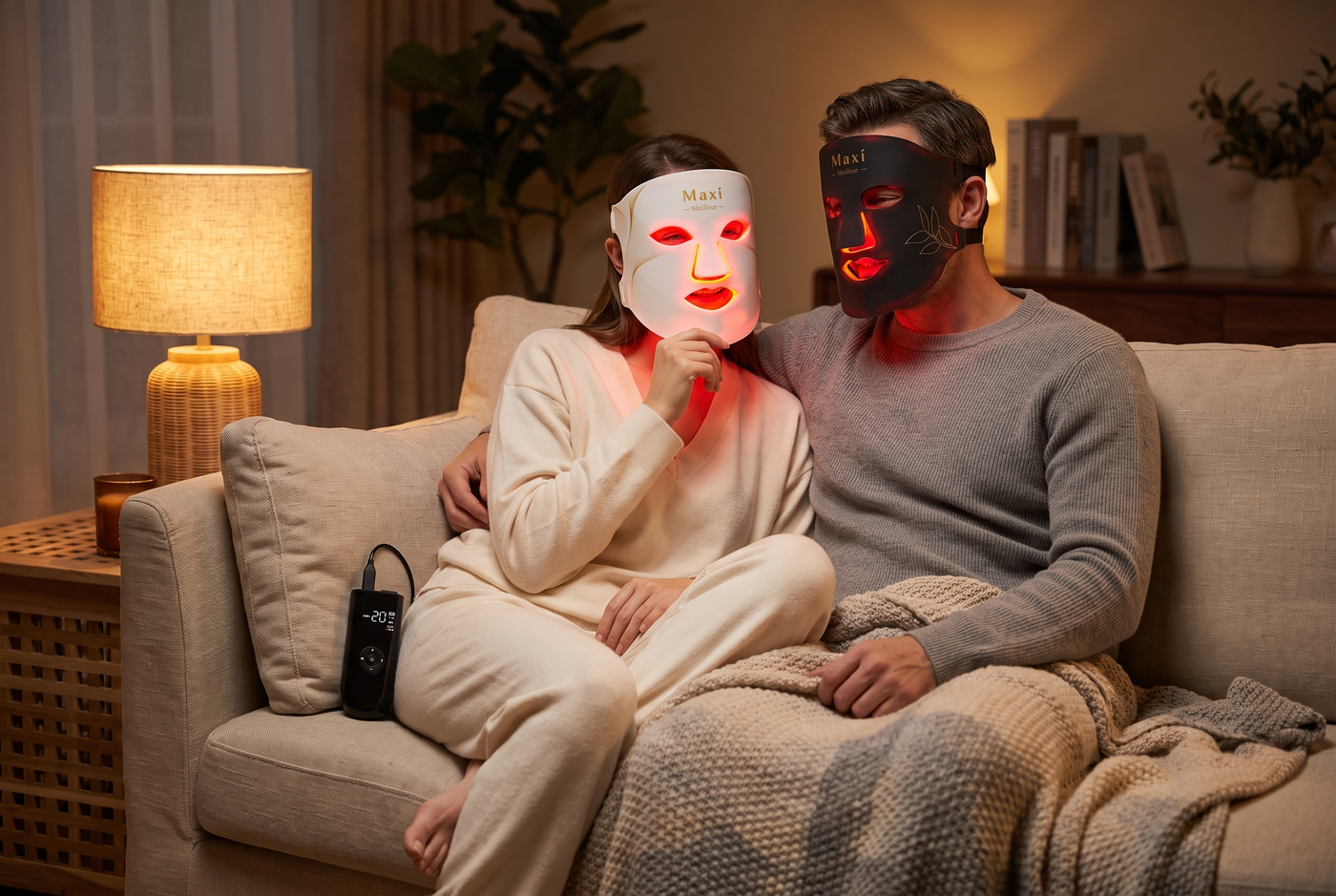 Maxi Meilleur LED masker vs Koanna LED masker