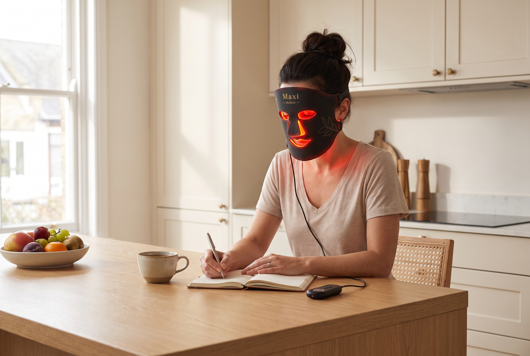 Rood licht therapie voor een gevoelige, droge huid