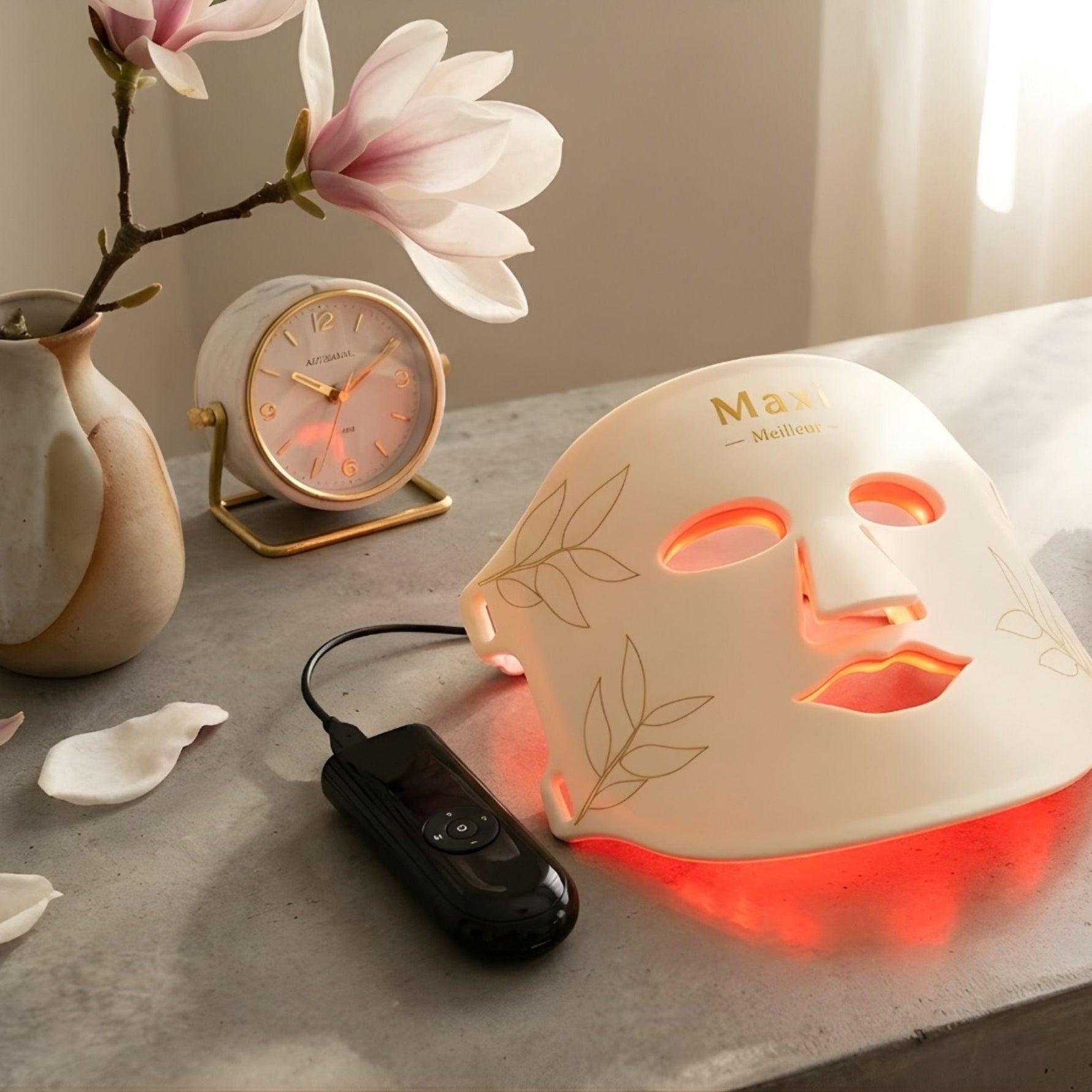 wie mag geen roodlichtmasker gebruiken