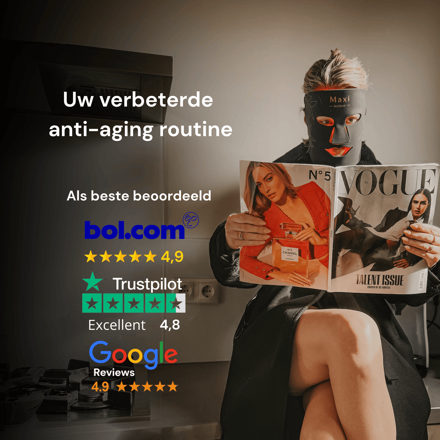 LED Face Mask - Éclaté