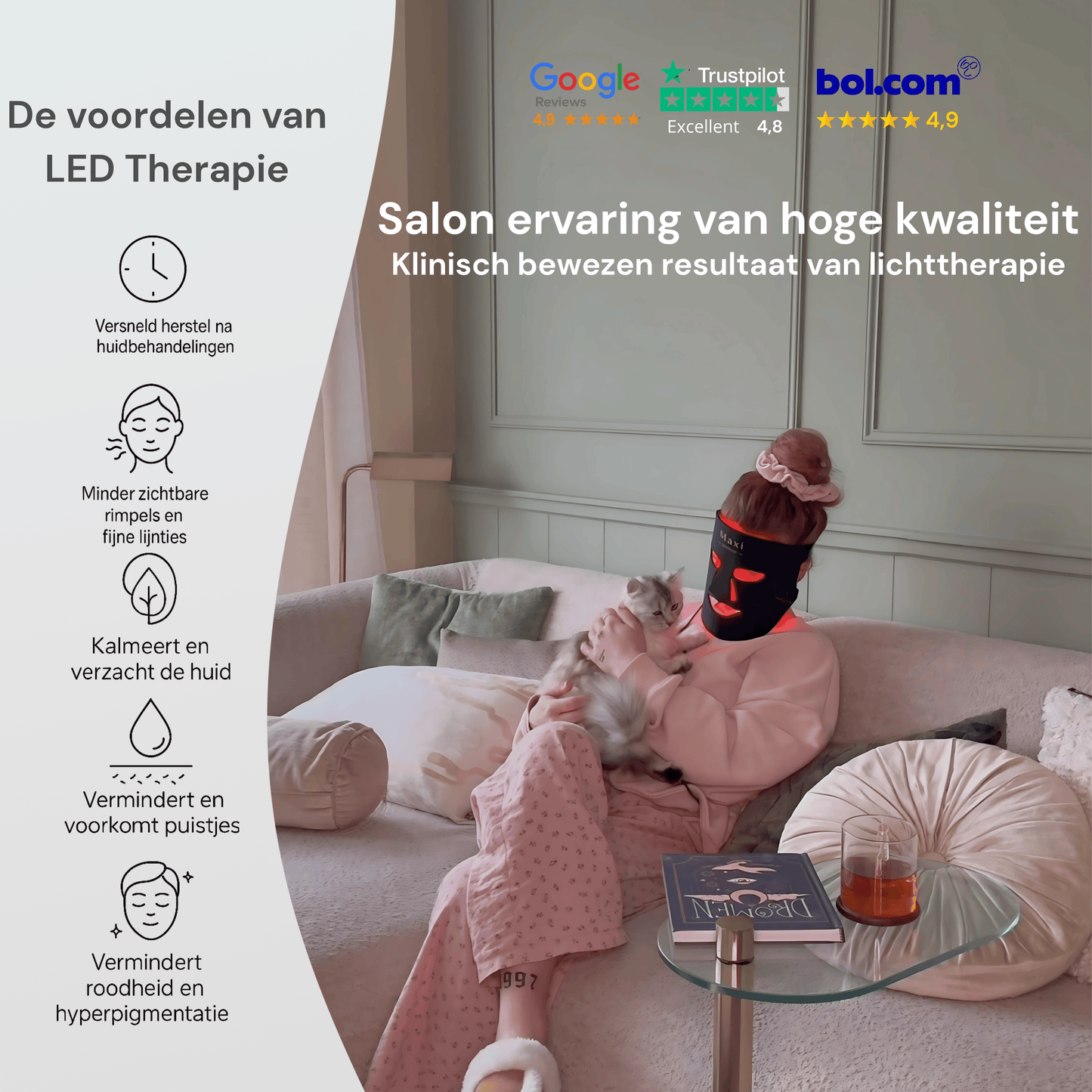 LED Face Mask - Éclaté